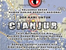 Gempa Bumi Cianjur: Keluarga Besar Kawan Ganjar Bersatu Nasional Turut Berduka