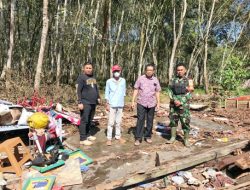 Akibat Hujan Lebat Disertai Angin Kencang, Satu Rumah Semi Permanen Rubuh di Abung Selatan